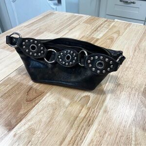 Urban Outfitters Black Studded Shoulder Bag